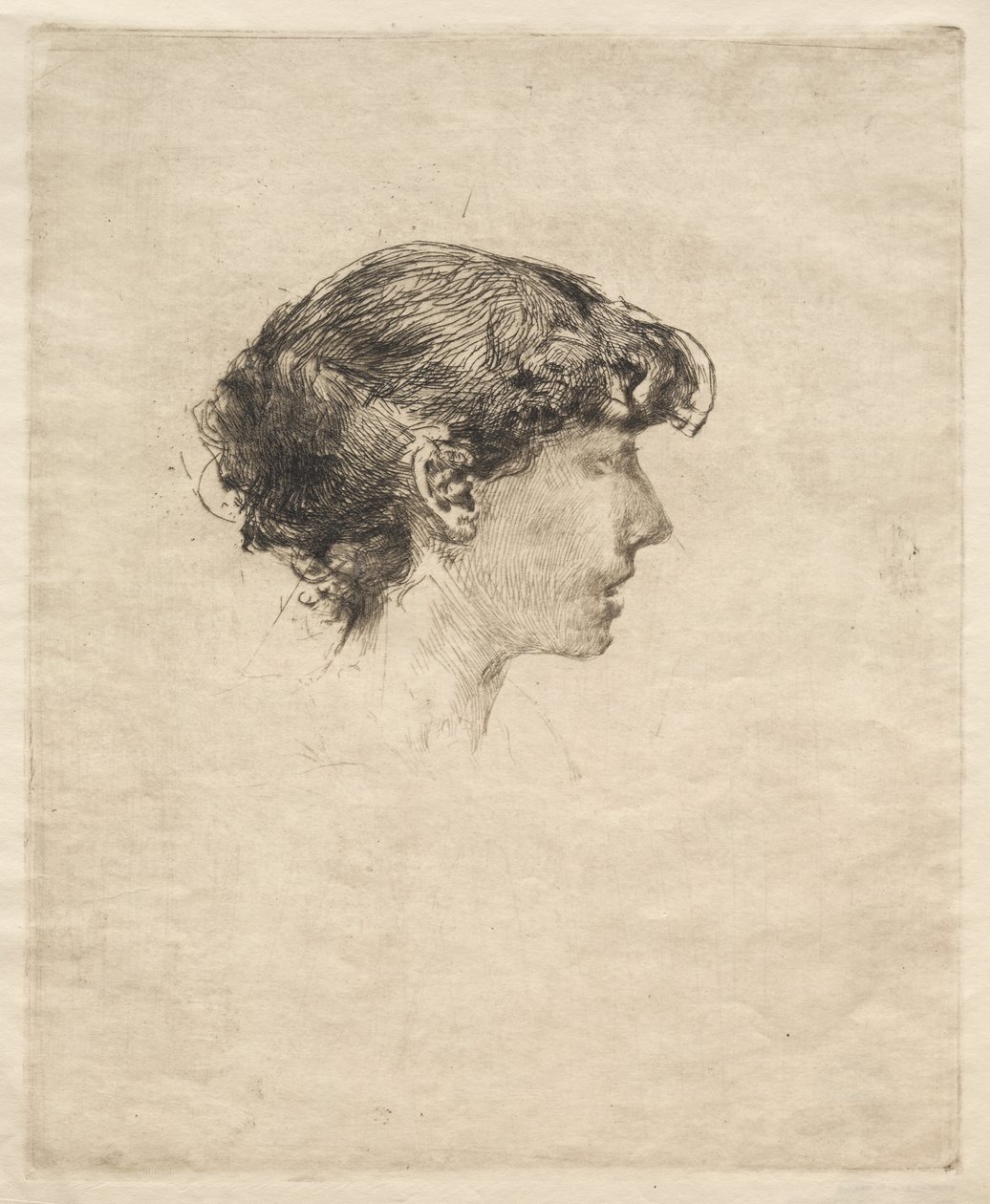 Tytön profiili, 1800-luku. tekijältä Robert Frederick Blum