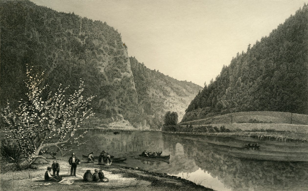 Delaware Water Gap, 1872. tekijältä Robert Hinshelwood