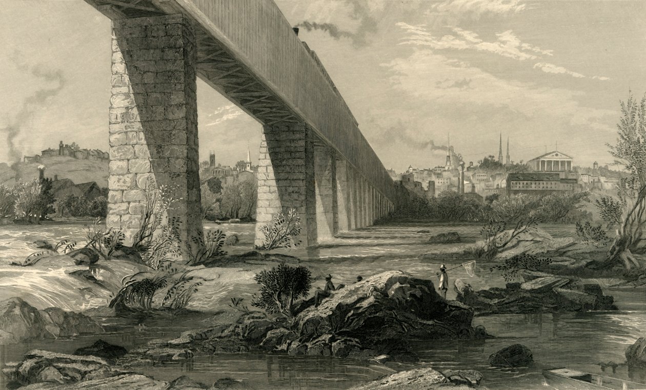 "Richmond from the James", 1872. tekijältä Robert Hinshelwood