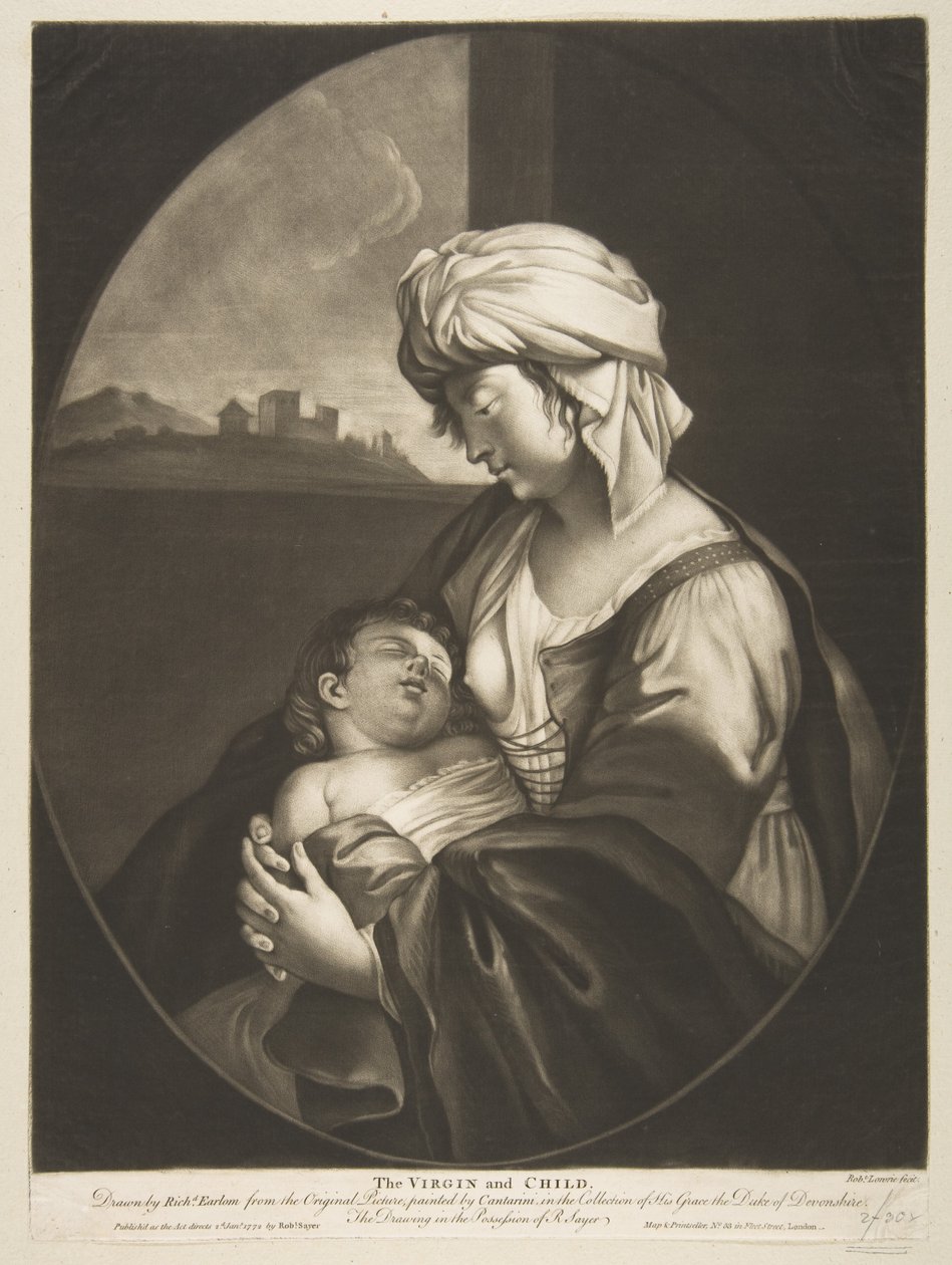 Neitsyt ja lapsi, 1772. tekijältä Robert Laurie