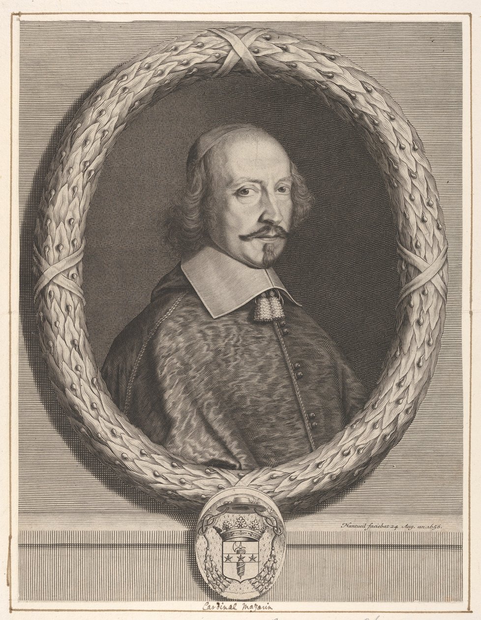 Kardinaali Jules Mazarin, 1656. tekijältä Robert Nanteuil