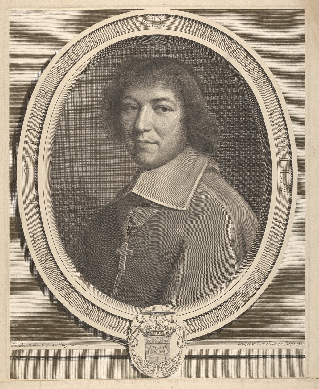 Charles-Maurice Le Tellier, 1670. tekijältä Robert Nanteuil