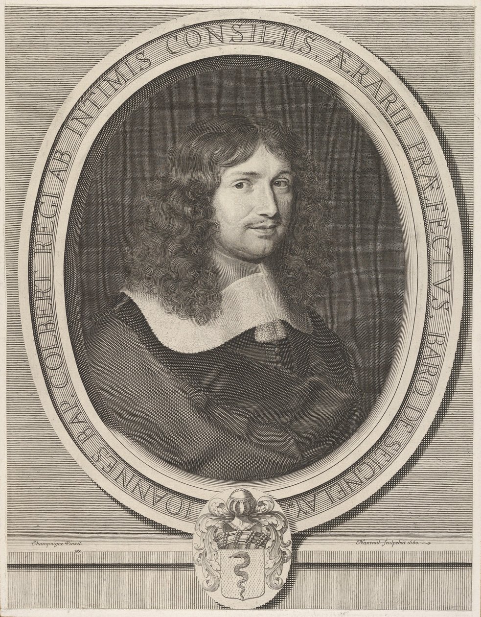 Jean-Baptiste Colbert, 1660. tekijältä Robert Nanteuil