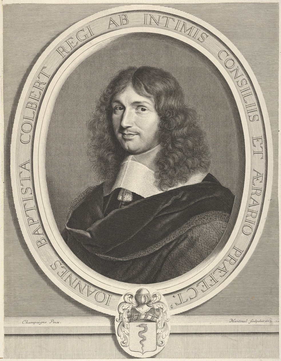 Jean-Baptiste Colbert, 1662. tekijältä Robert Nanteuil