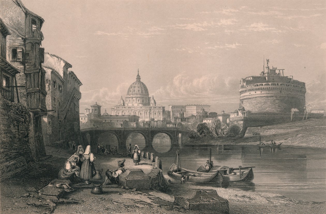 Rooma, 1820-luku. tekijältä Robert Sands