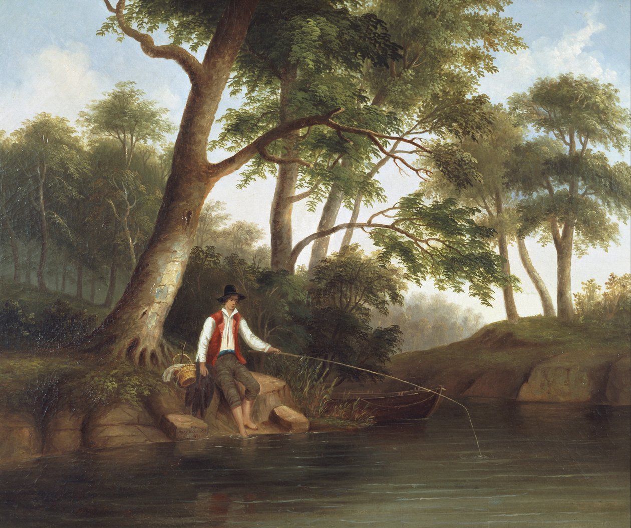 Mies Kalastus tekijältä Robert Seldon Duncanson