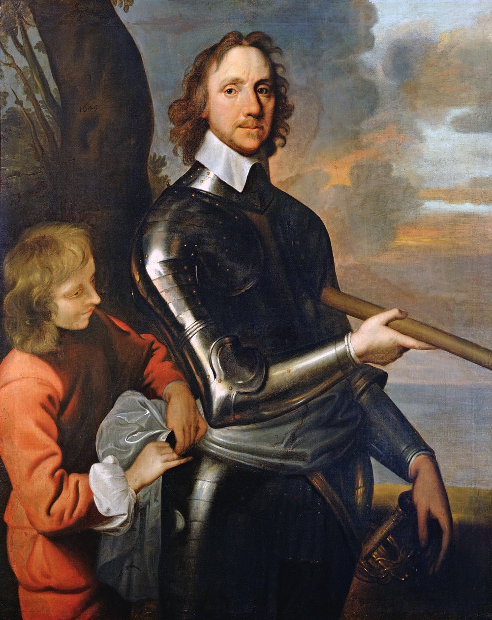 Oliver Cromwellin (1599-1658) muotokuva 1649 tekijältä Robert Walker