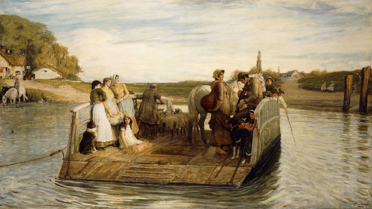 Lautta, 1881 tekijältä Robert Walker Macbeth