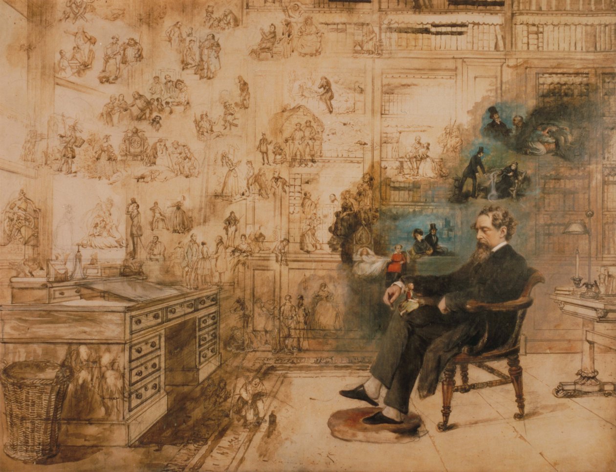 Dickensin unelma, 1875. tekijältä Robert William Buss
