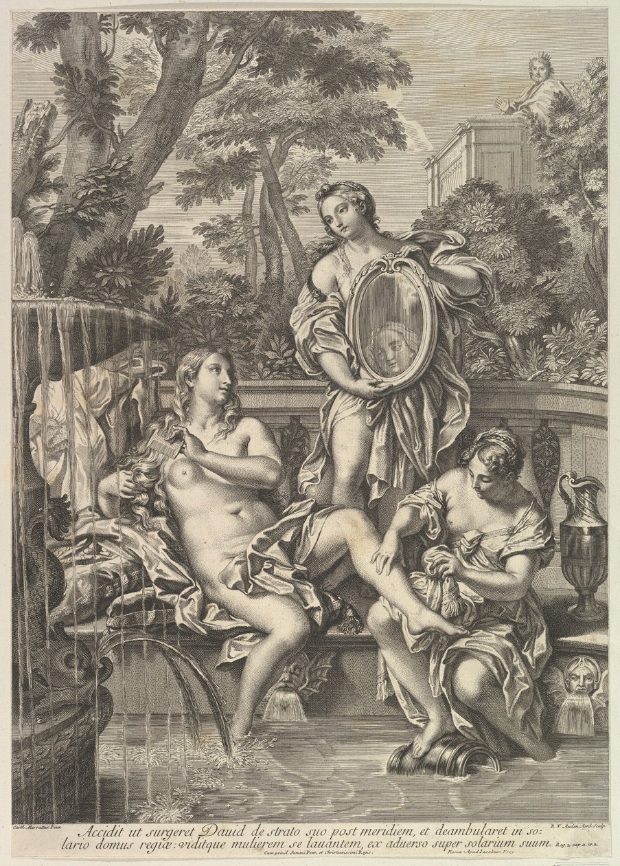 Daavid ja Batseba, 1680-1743. tekijältä Robert van Audenaerde