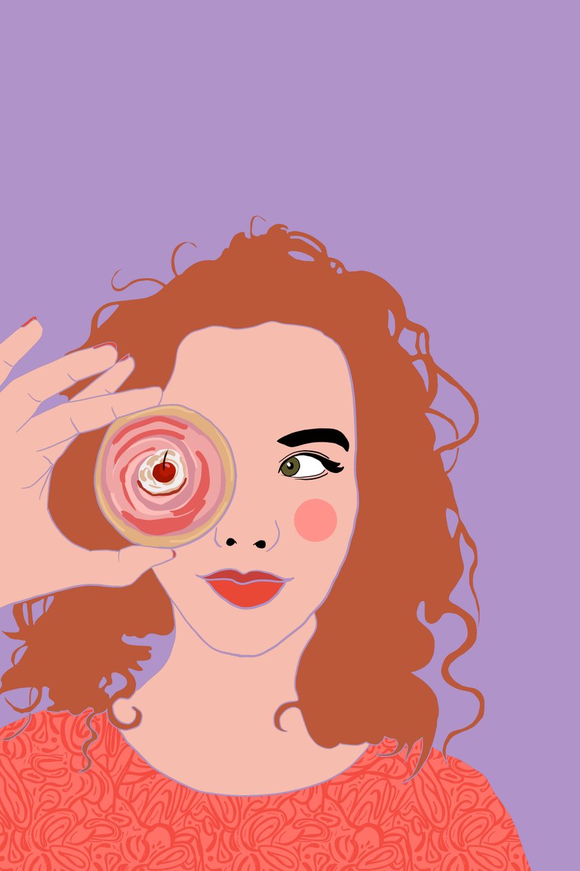 Cupcake Face, 2022 (digitaalinen) tekijältä Roberta Murray