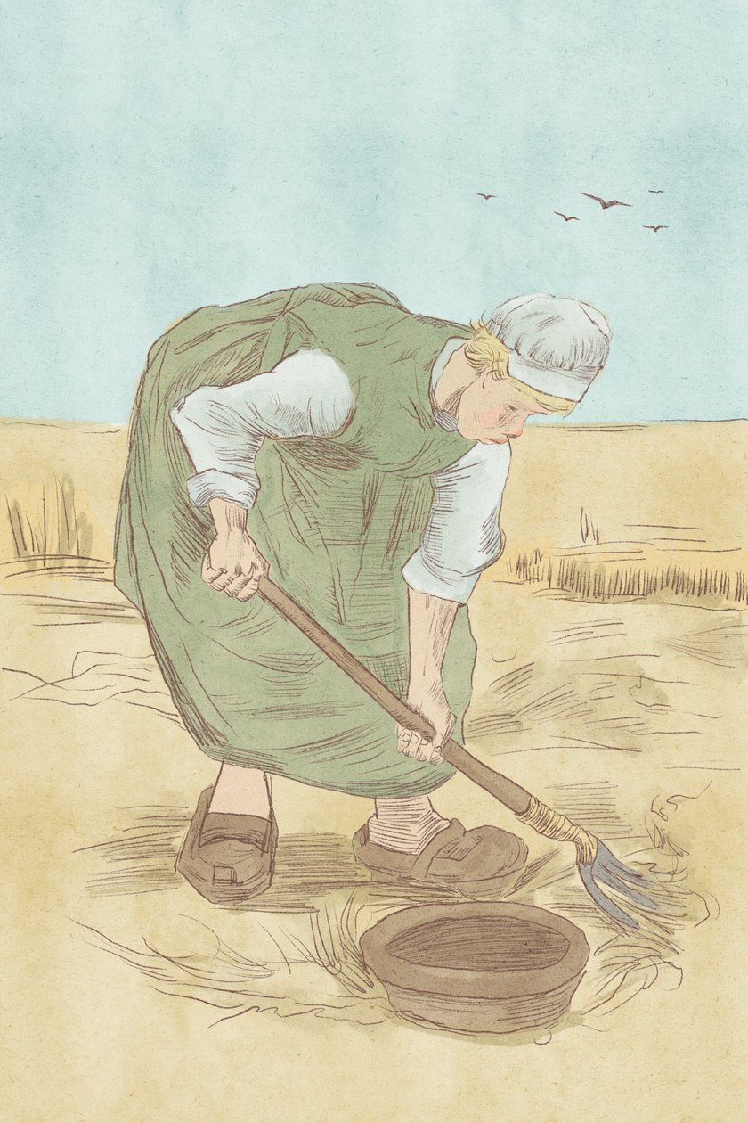 Talonpoikaisnainen, 2023 (digitaalinen) tekijältä Roberta Murray