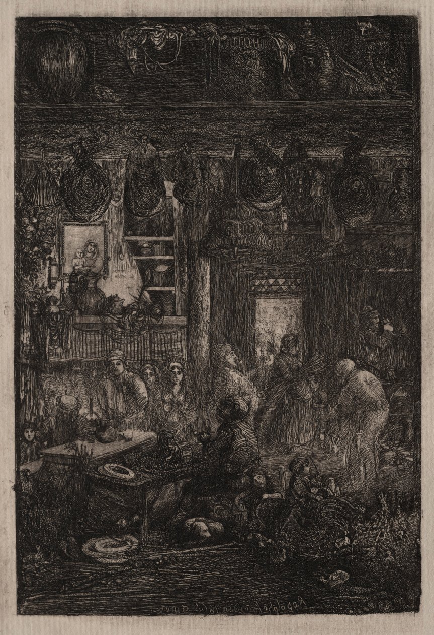 Moldovan sisustus, 1865. tekijältä Rodolphe Bresdin