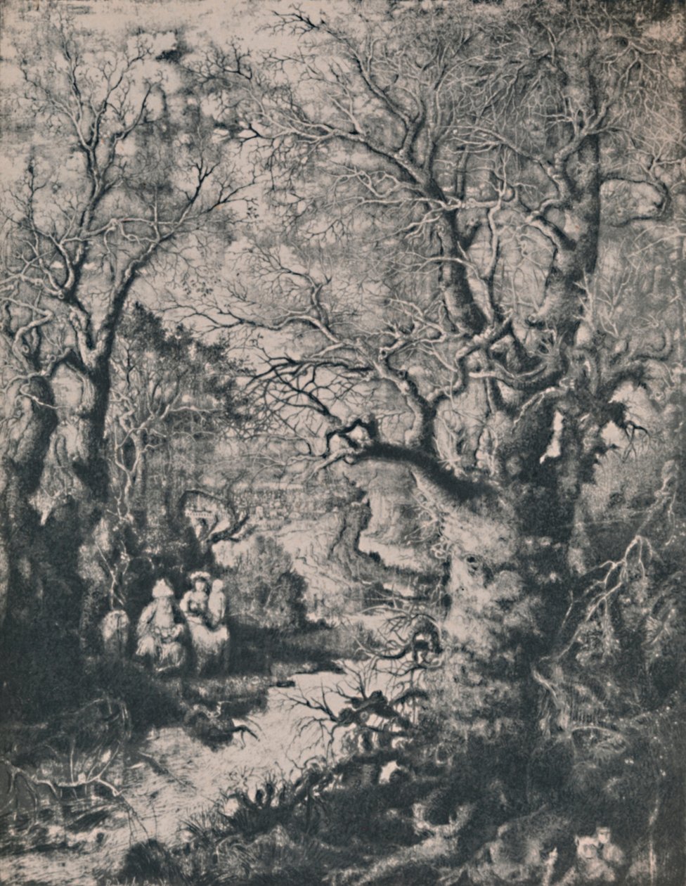 Pyhä perhe, 1855, 1946 tekijältä Rodolphe Bresdin