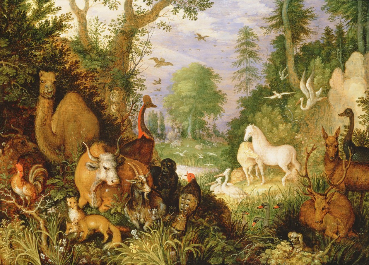 Orpheus Charming the Animals, n. 1618 (paneeli) tekijältä Roelandt Jacobsz. Savery