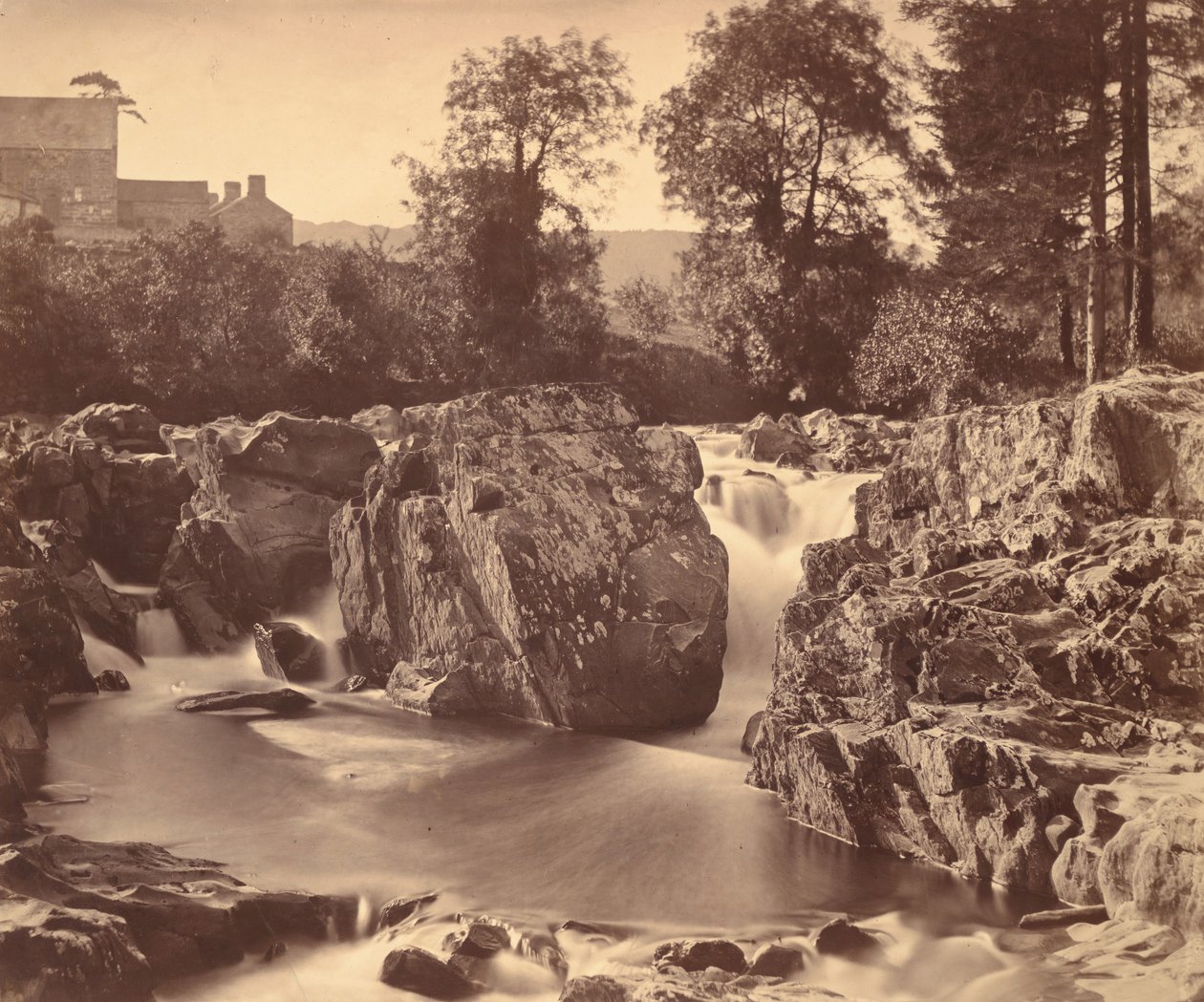 Falls of the Llugwy, Pont-y-Pair, 1857. tekijältä Roger Fenton