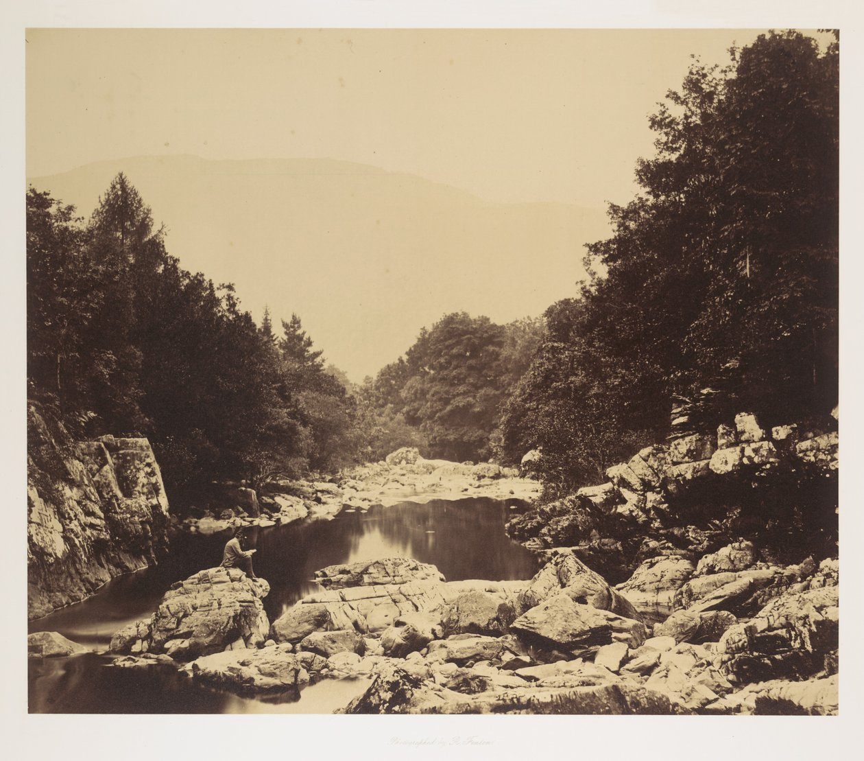 Llugwy-joella, lähellä Bettws-y-Coedia. tekijältä Roger Fenton