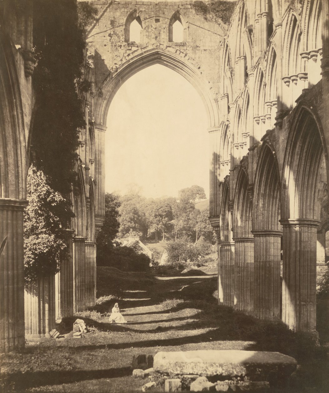 Rievaulx Abbey, 1854. tekijältä Roger Fenton