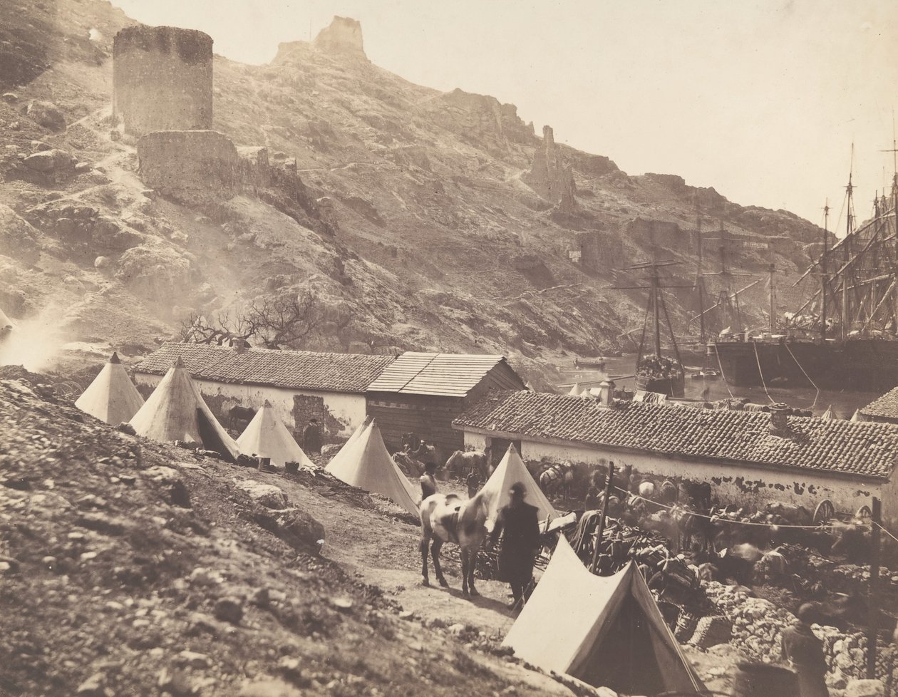 Genovan linna, Balaklava, 1855. tekijältä Roger Fenton