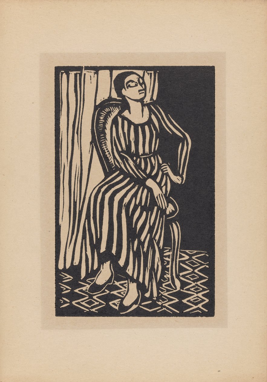 Raidallinen mekko tekijältä Roger Fry