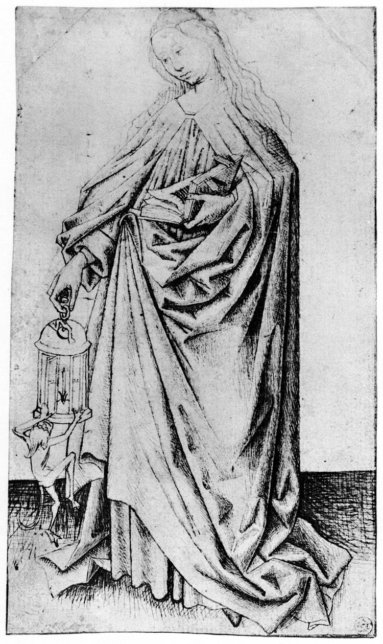 Luonnos pyhimyksestä, 1913. tekijältä Rogier van der Weyden
