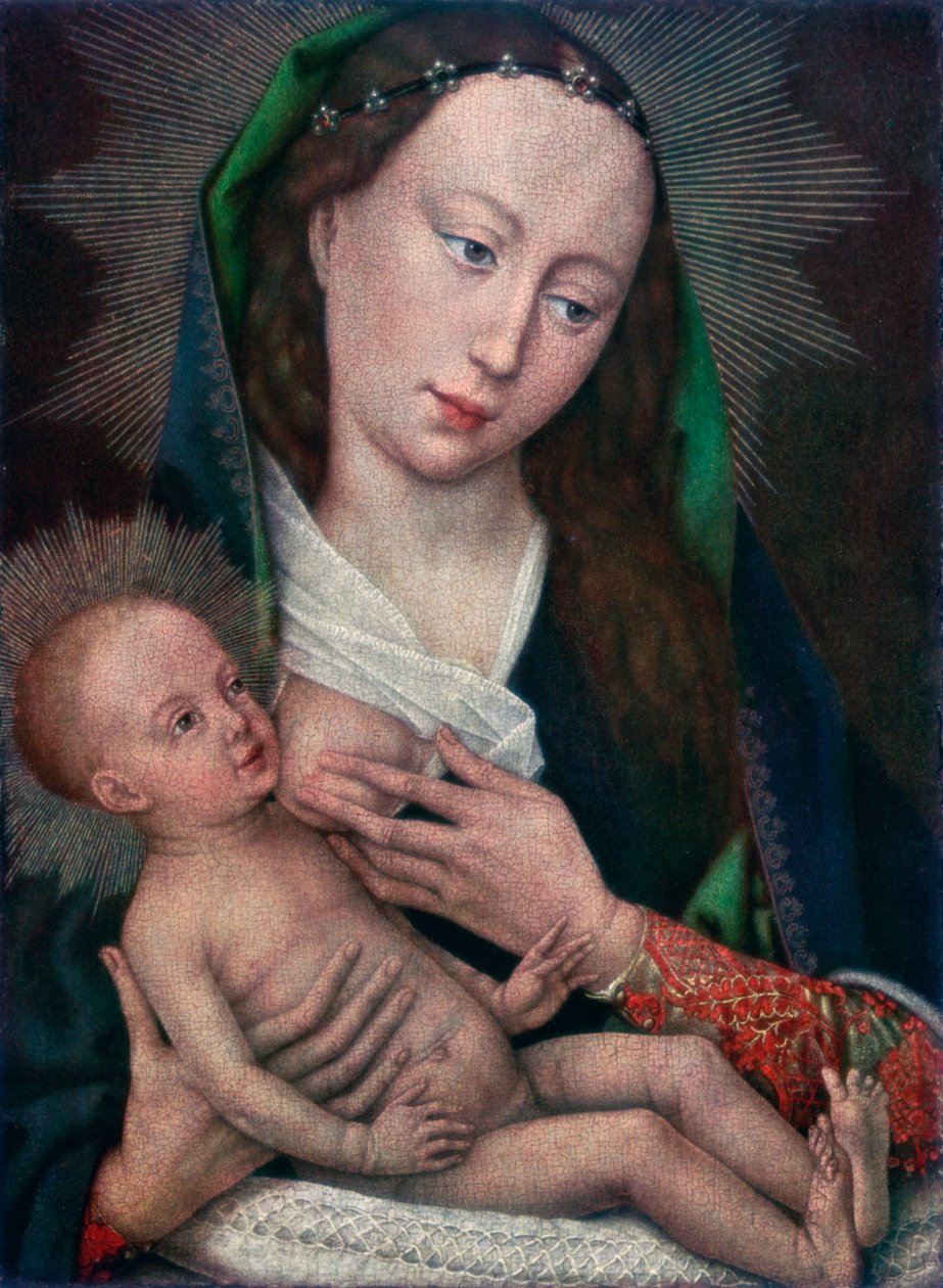 Neitsyt ja lapsi, 1420-1460 1927 tekijältä Rogier van der Weyden