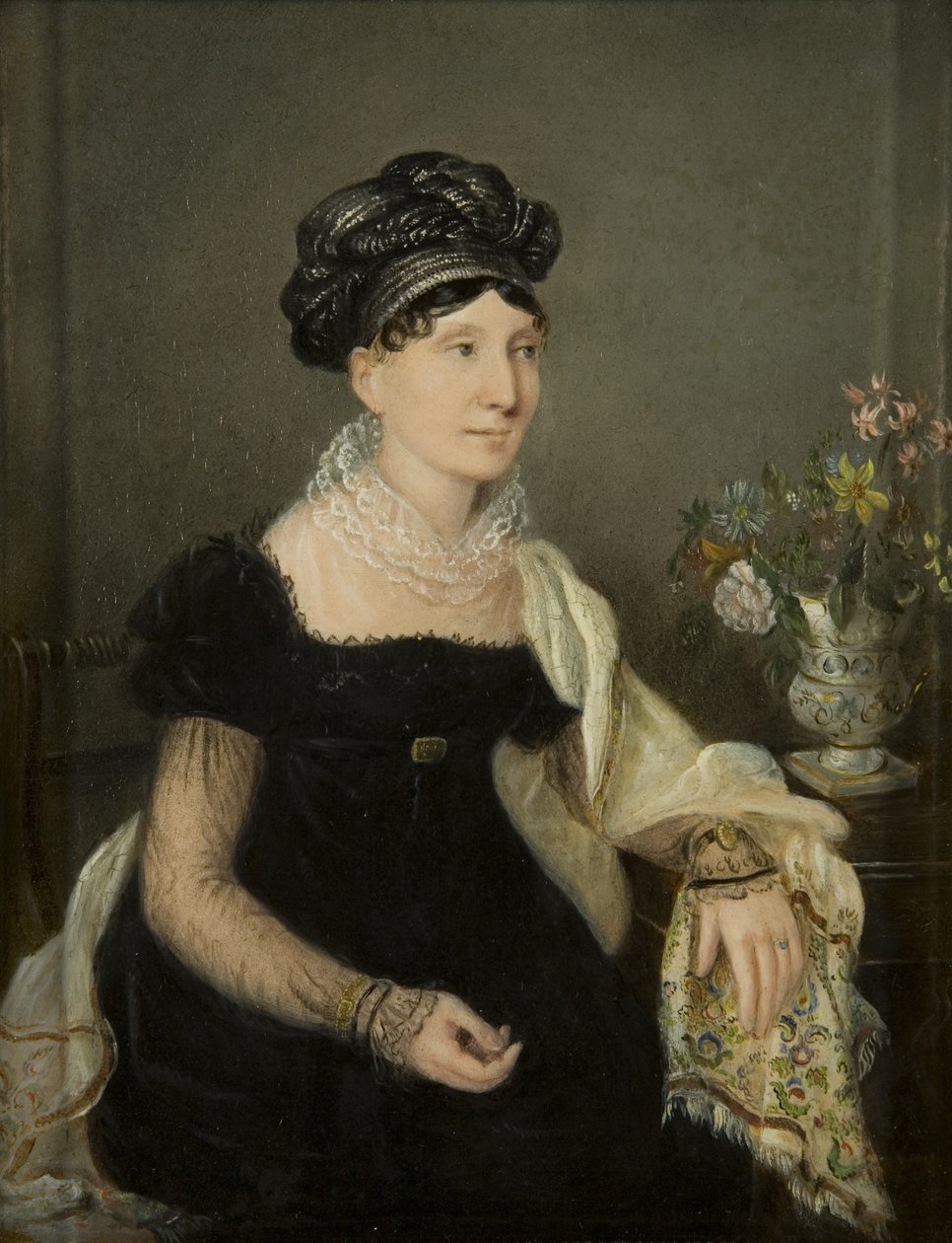 Madame Catalani, n. 1821 (öljy myllylevylle) tekijältä Rolinda Sharples