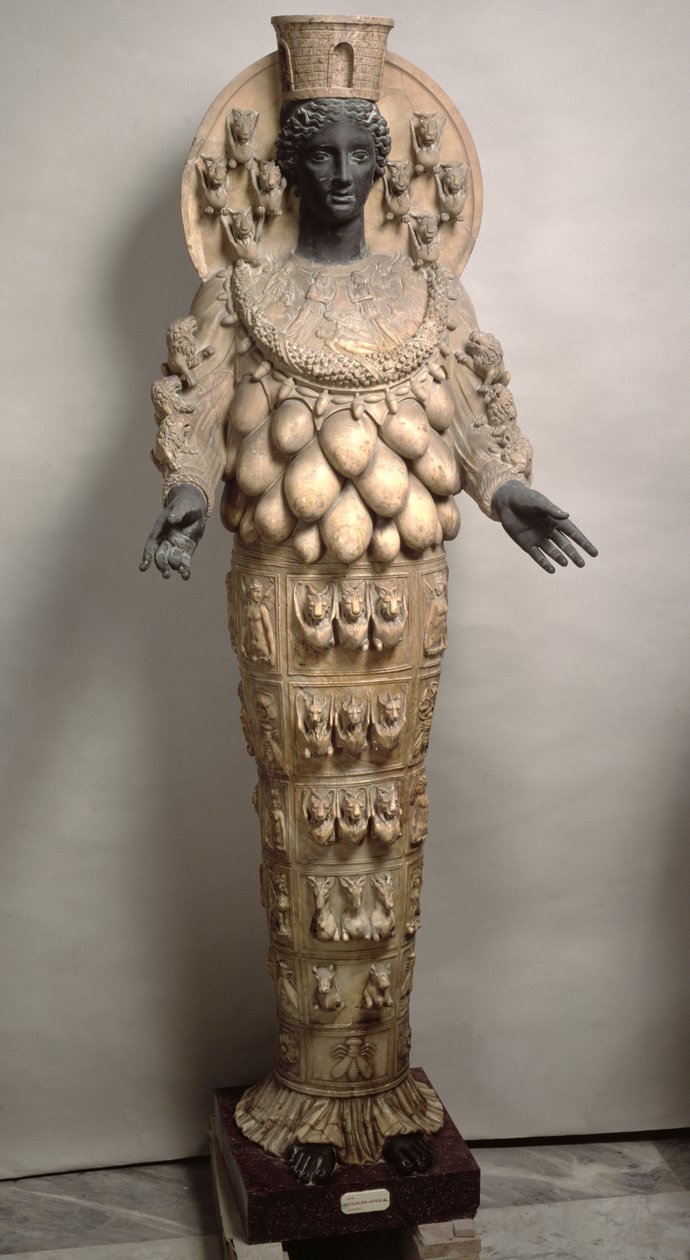 Efesoksen Artemis (pronssi ja alabasteri) tekijältä Roman