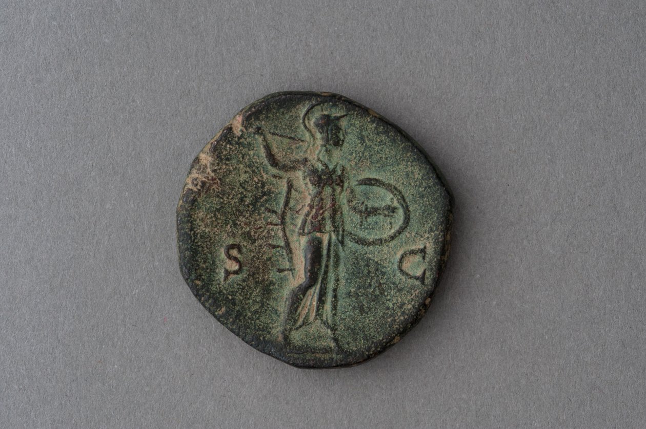 Marcus Aureliuksen kolikko (pronssi) tekijältä Roman