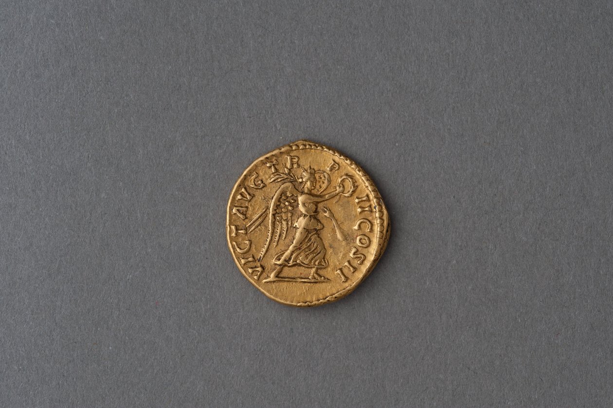 Septimius Severuksen Aureus (kulta) tekijältä Roman