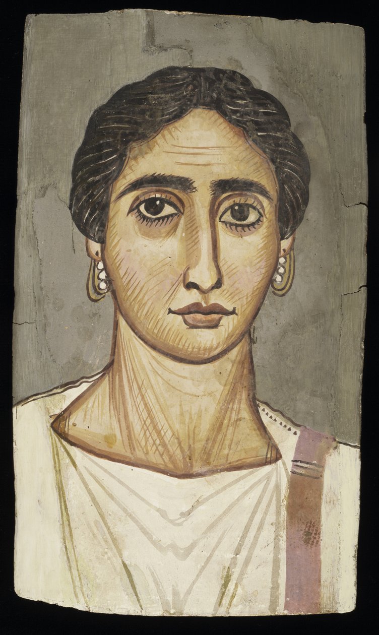 Naisen muotokuva, noin 300 jKr (tempera puulla) tekijältä Roman