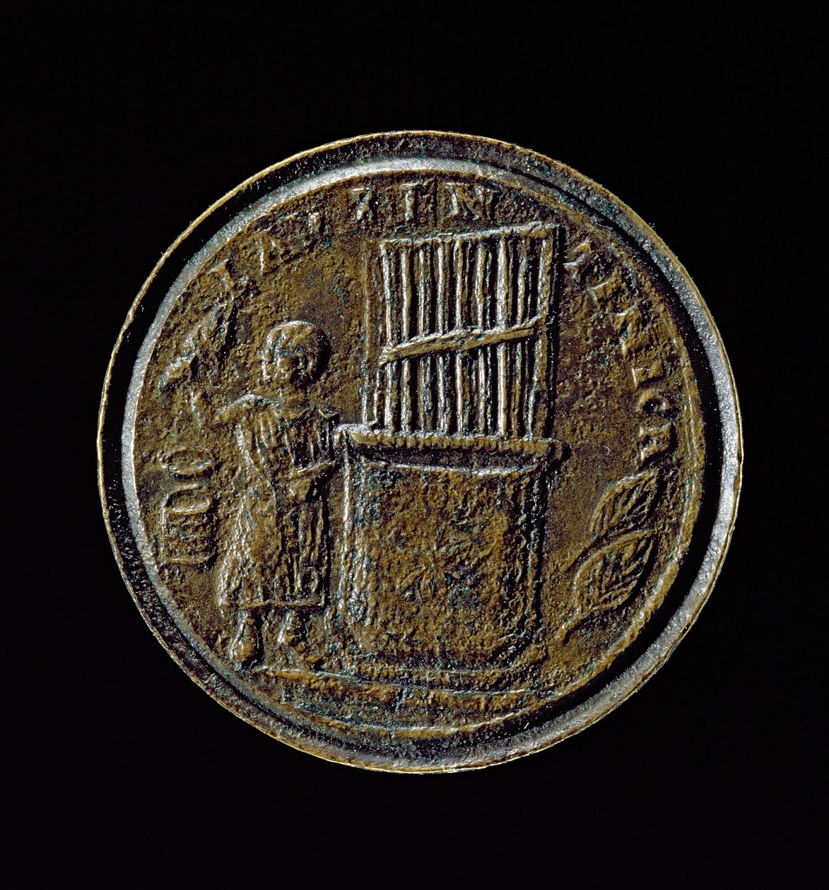 Roomalainen kolikko, jossa on urut (pronssi) tekijältä Roman