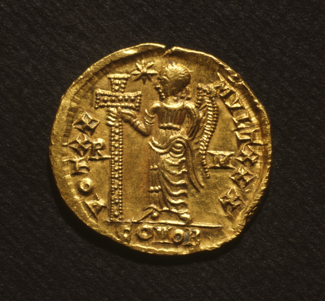 Solidus of Galla Placidia, 425-50 (kulta) tekijältä Roman