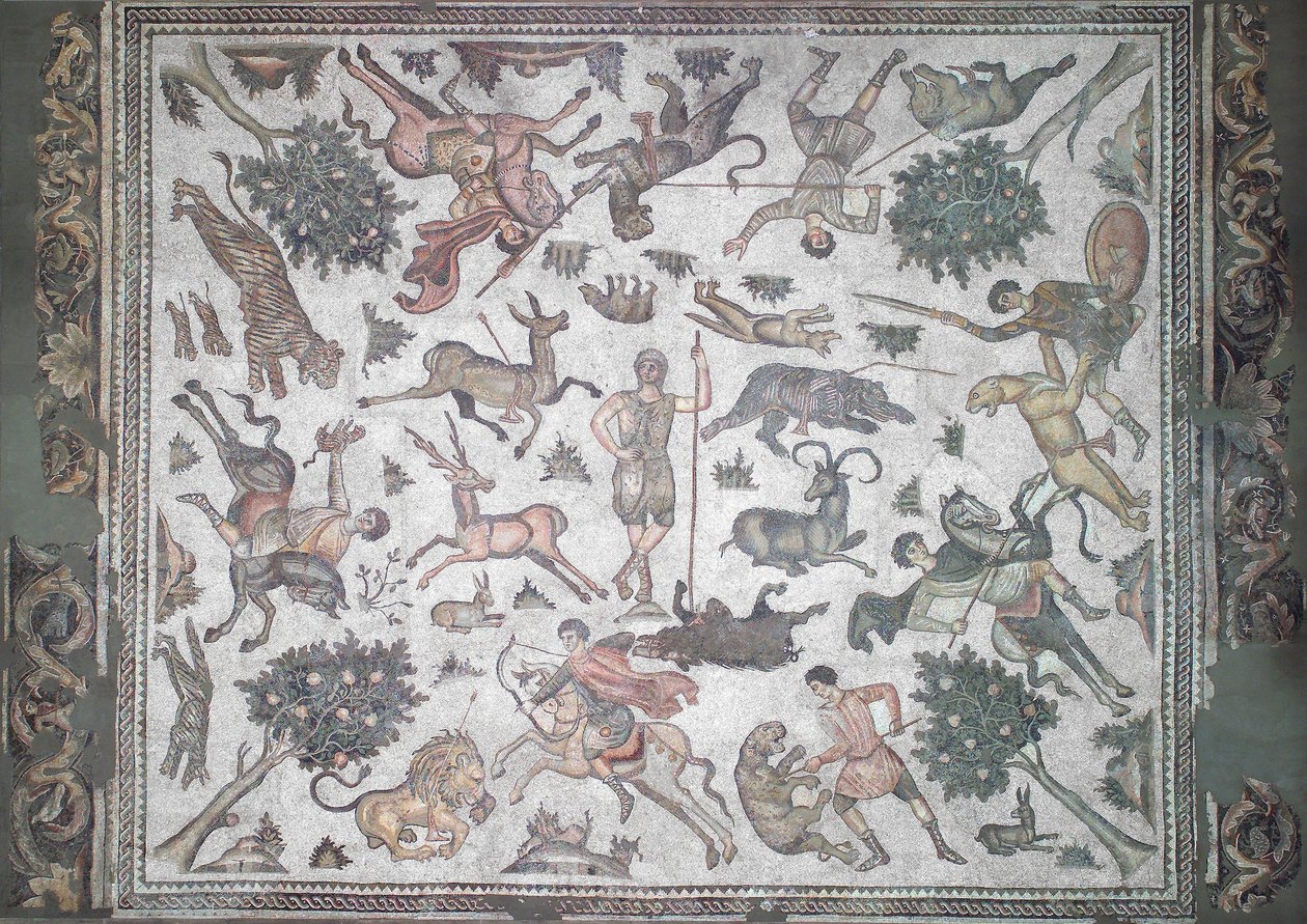 Worcester Hunt Scene (mosaiikki) tekijältä Roman Roman