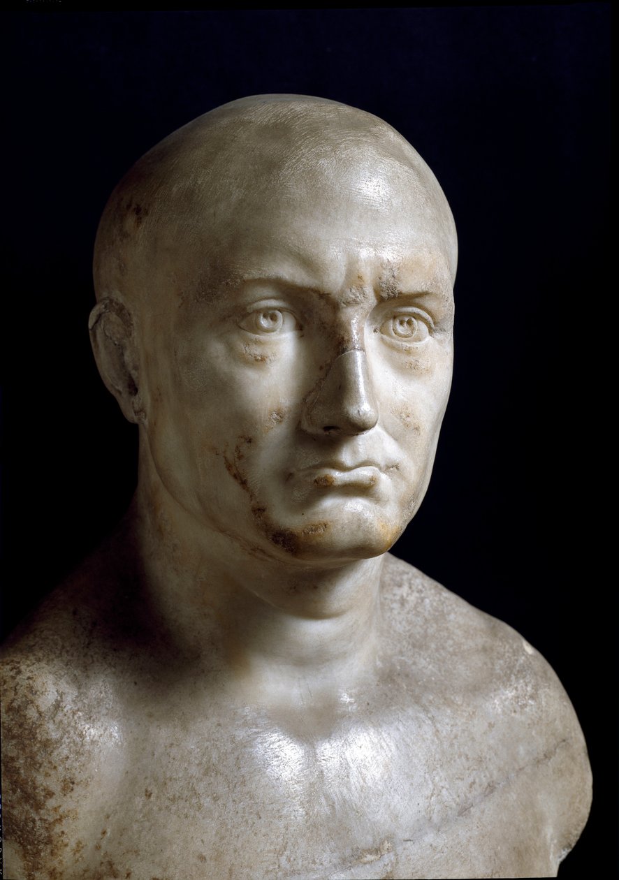 Afrikkalaisen Scipion rintakuva (marmoriveistos) tekijältä Roman