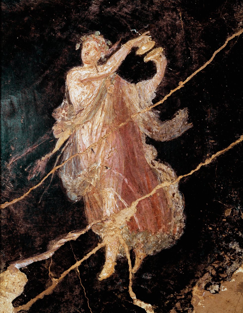 Tanssija symbaalien kanssa (fresko tekijältä Roman