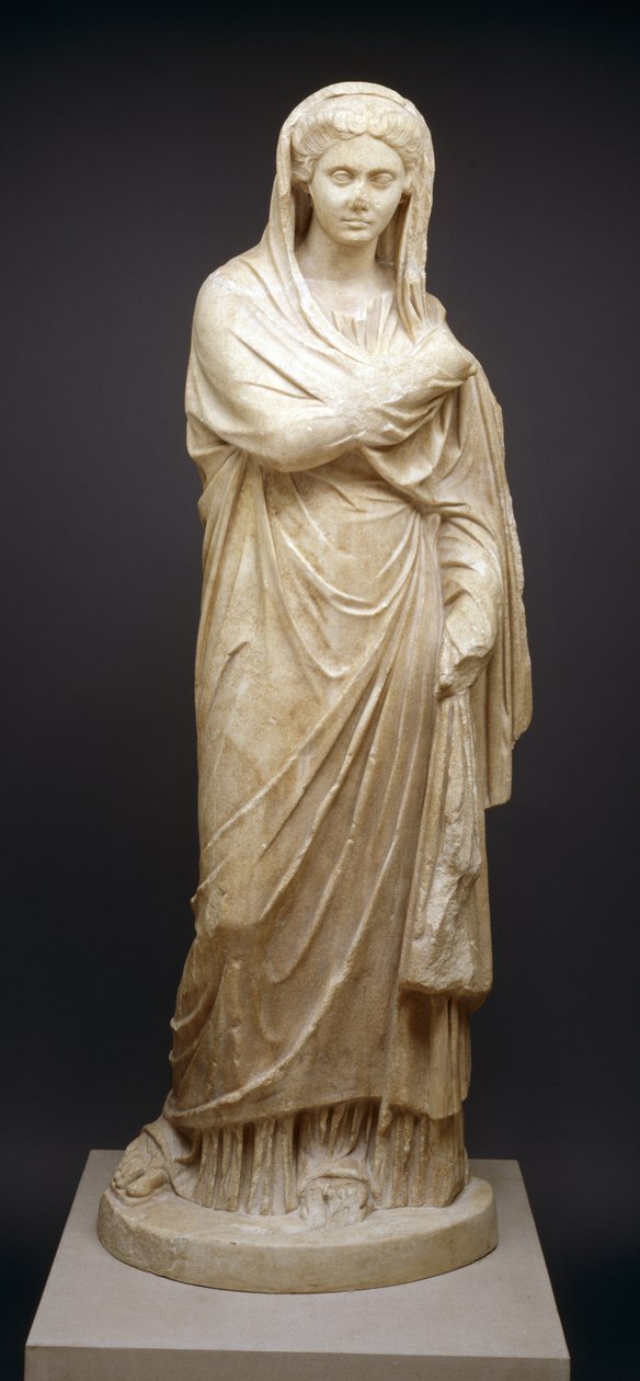 Naisen figuuri, 2. vuosisata jKr (marmori) tekijältä Roman