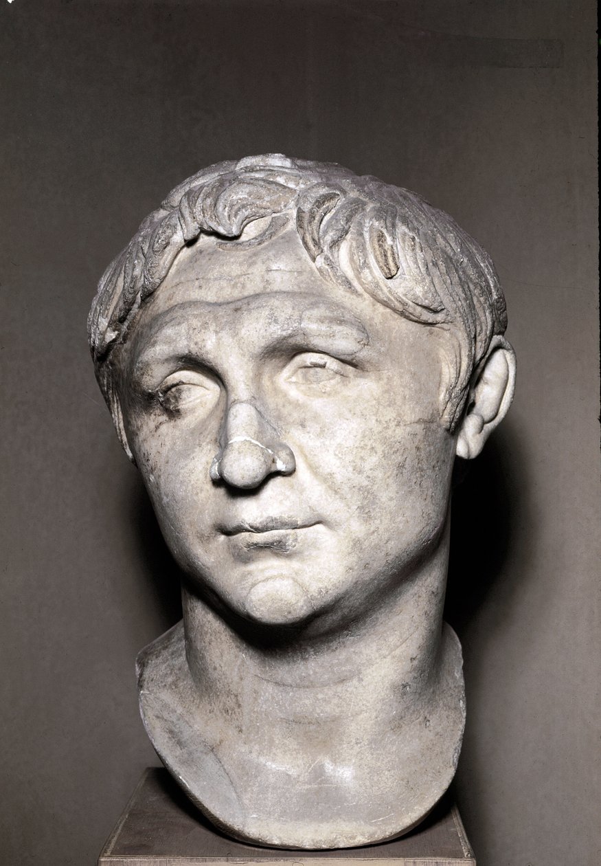 Pompeius Suuren muotokuva (marmoriveistos) tekijältä Roman