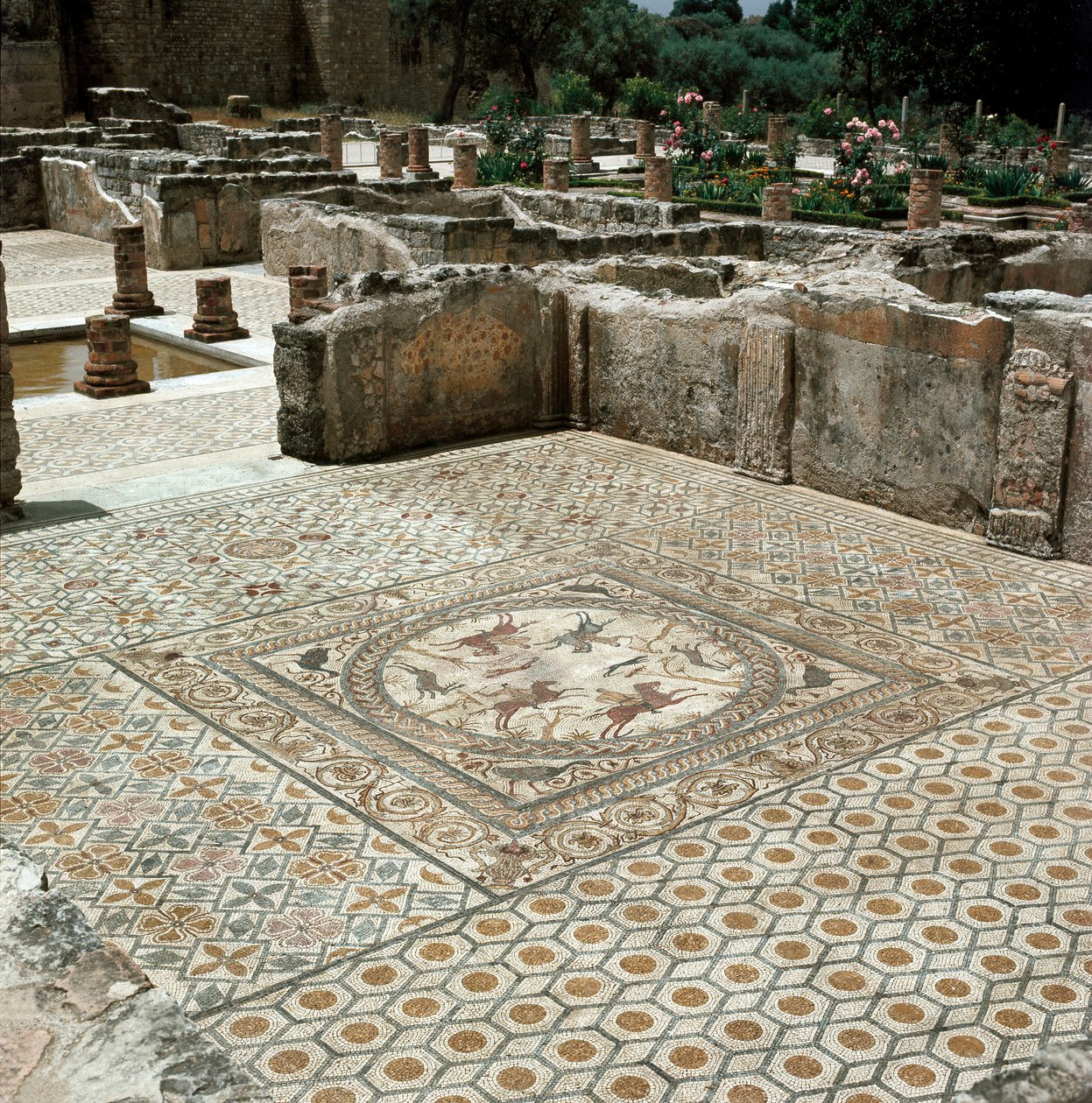 Rooman kaupungin mosaiikkien jäänteet tekijältä Roman