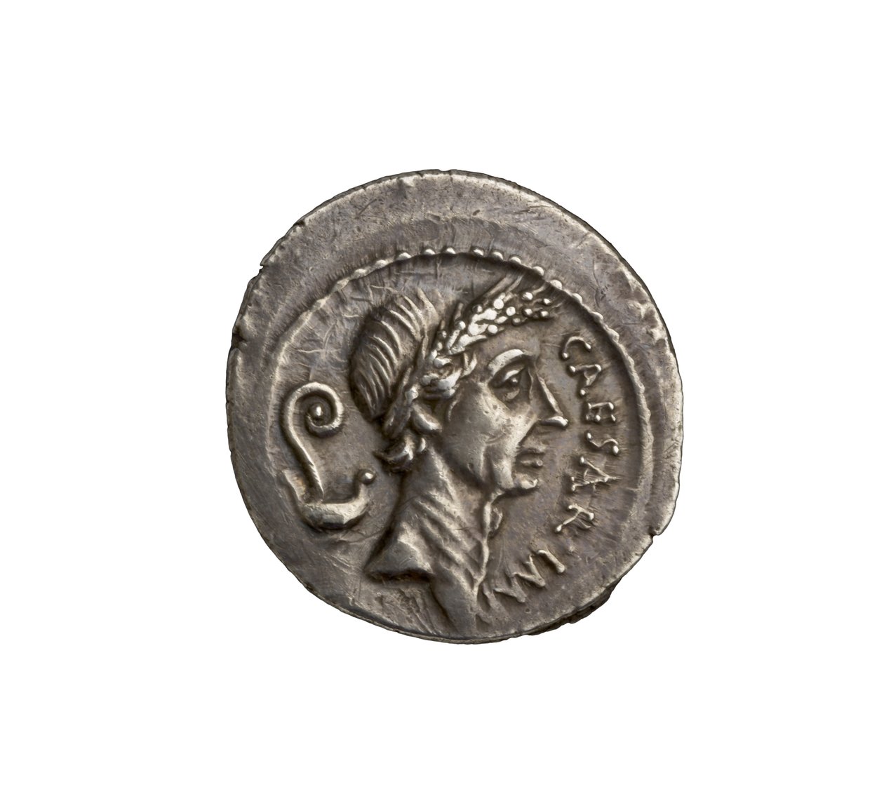 Roomalainen republikaaninen kolikko Roomasta, 44 eKr. (hopea) tekijältä Roman
