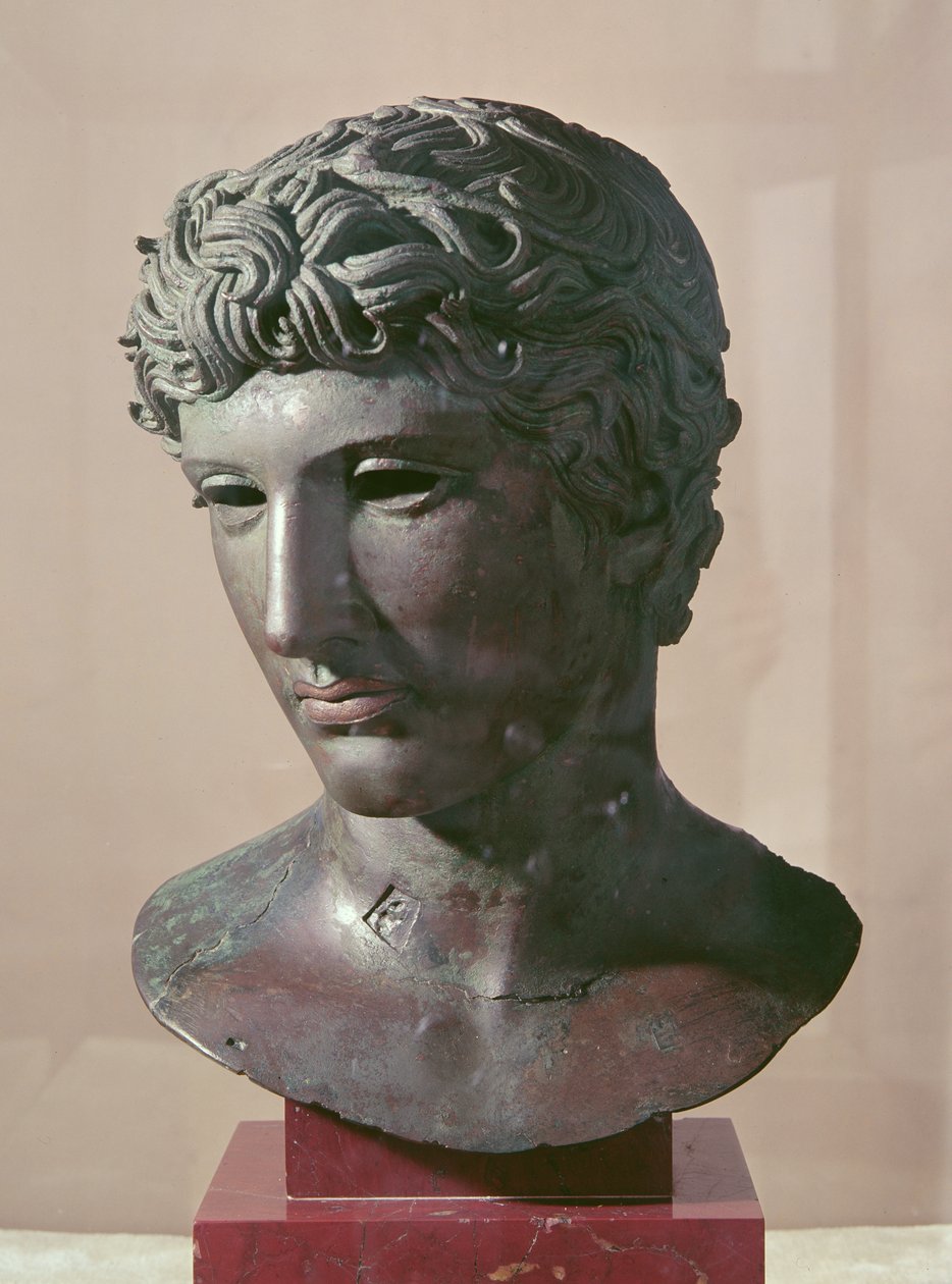 Benevento-pää, noin 50 eKr. (pronssi) tekijältä Roman