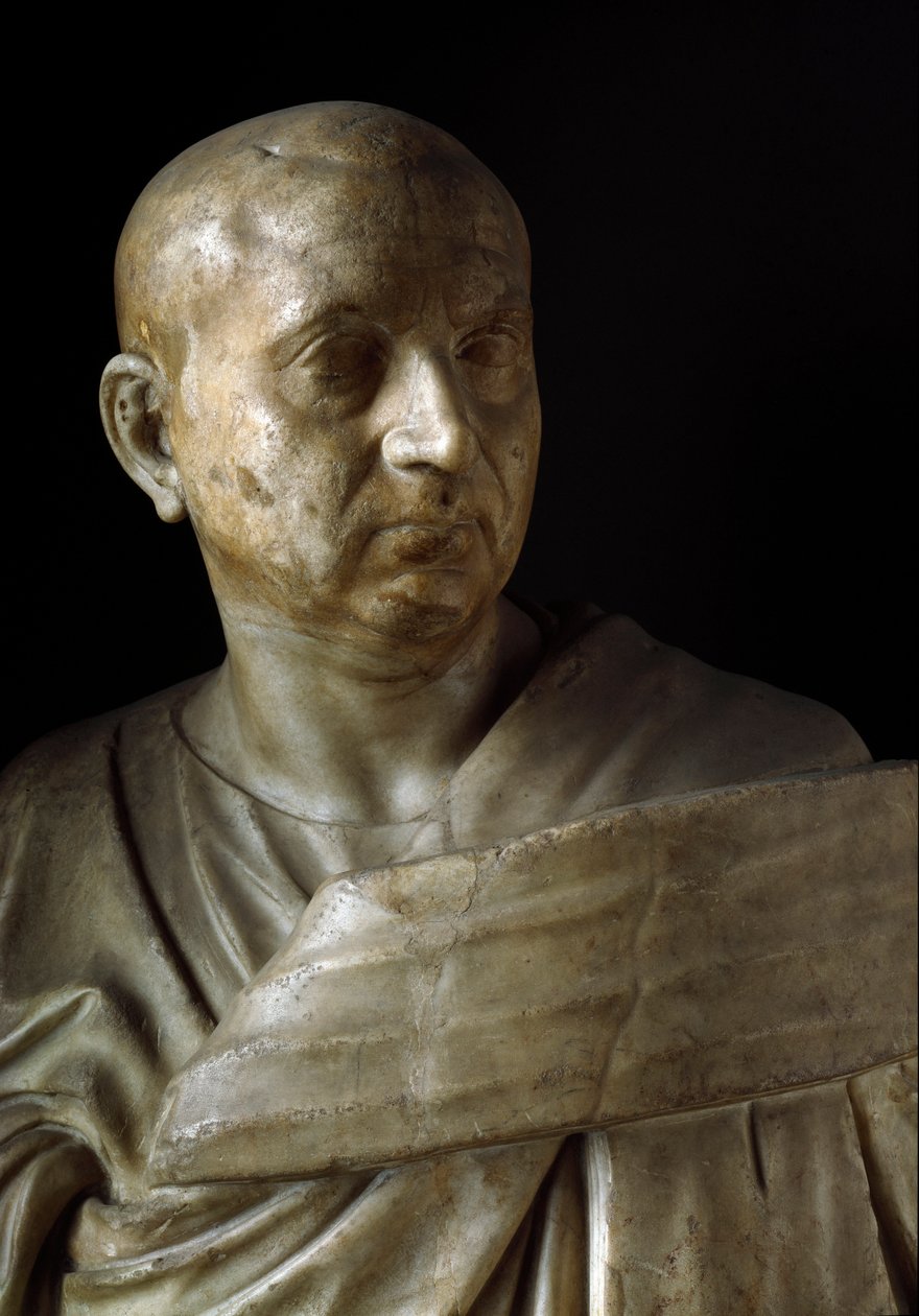 Afrikkalaisen Scipion rintakuva (marmoriveistos) tekijältä Roman Roman