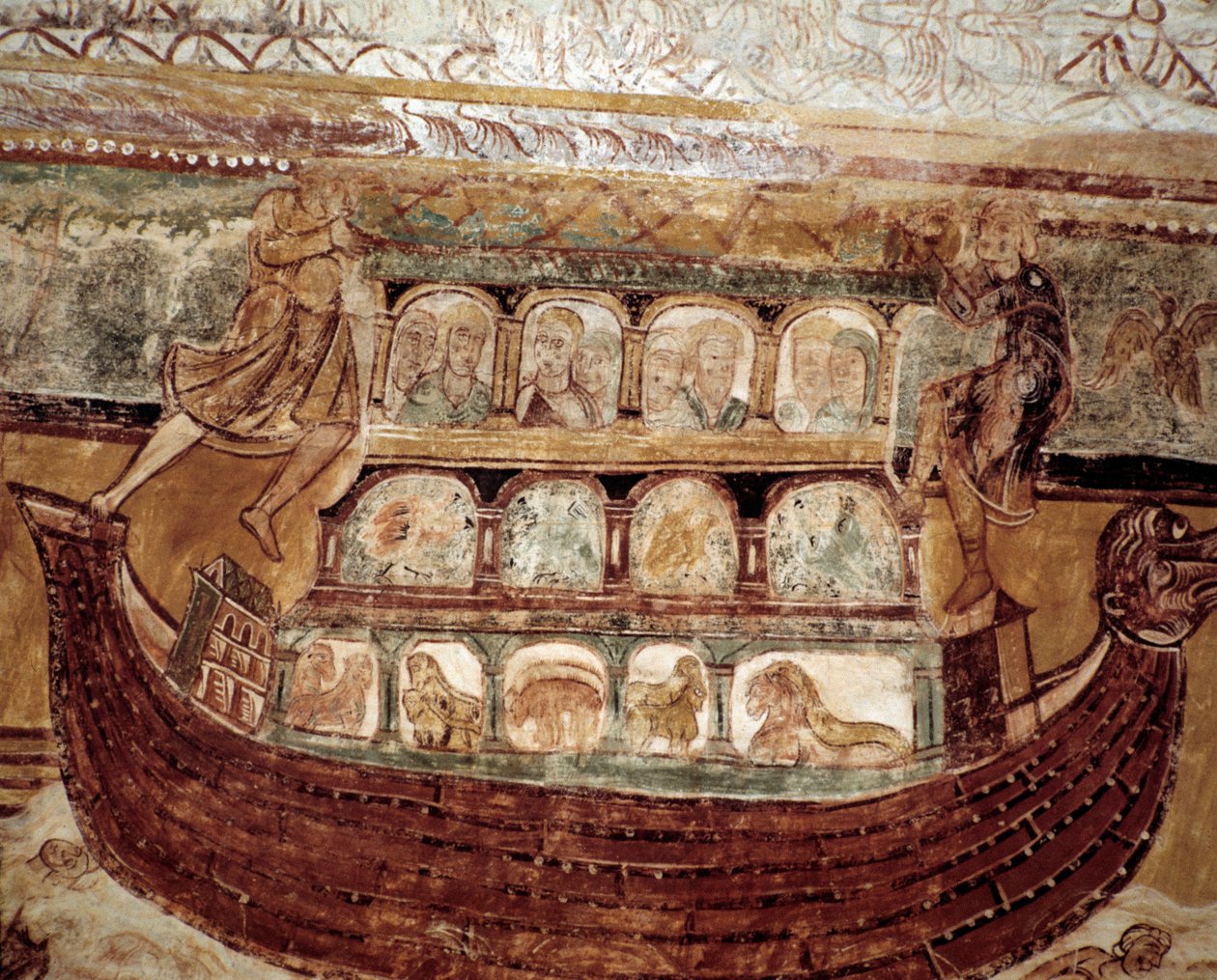 Nooan kaari (katon fresko) tekijältä Romanesque