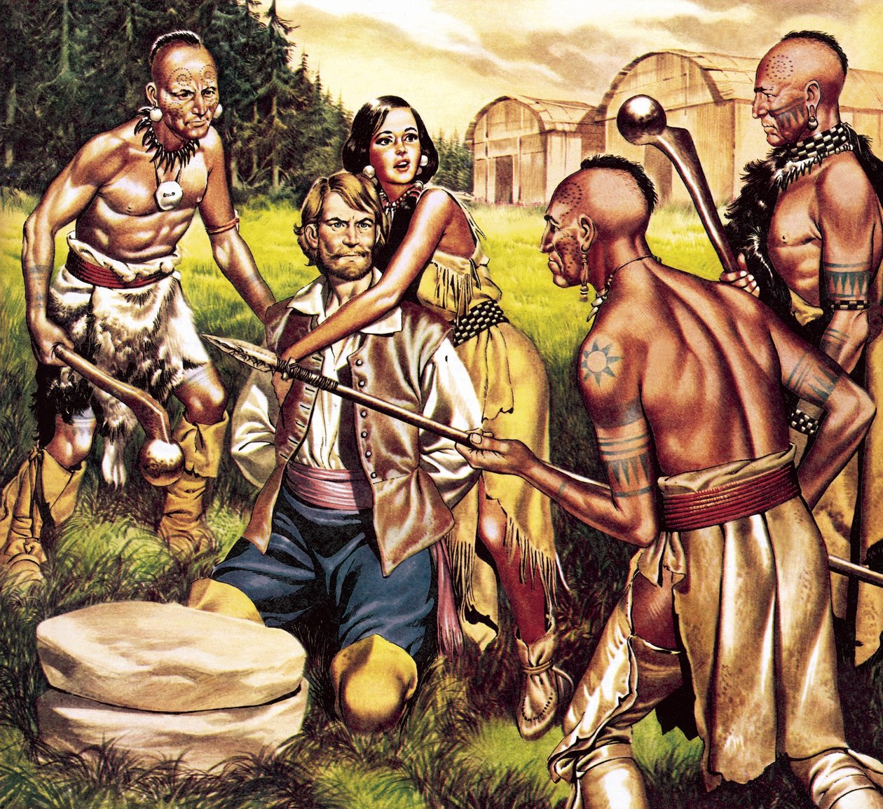 Kapteeni John Smith ja Pocahontas tekijältä Ron Embleton