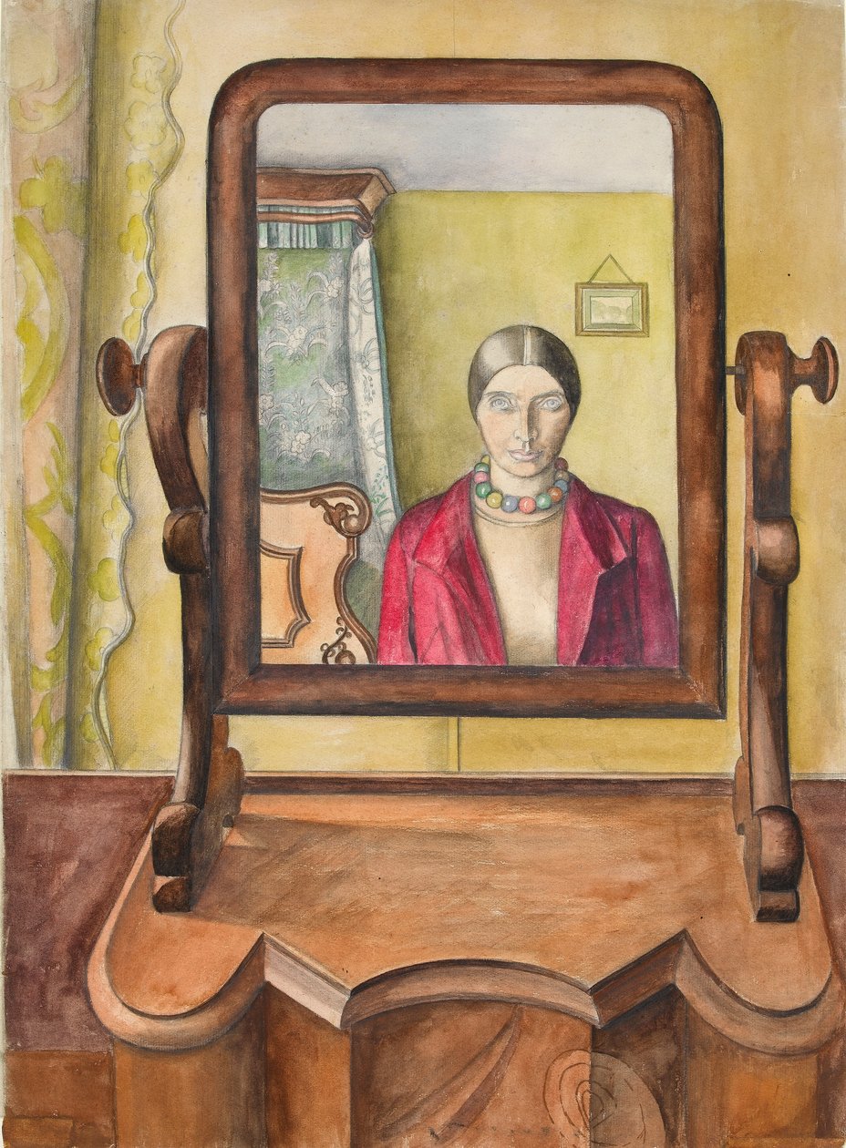 Omakuva, 1920-luvun loppu (wc paperilla) tekijältä Rosalie Brill