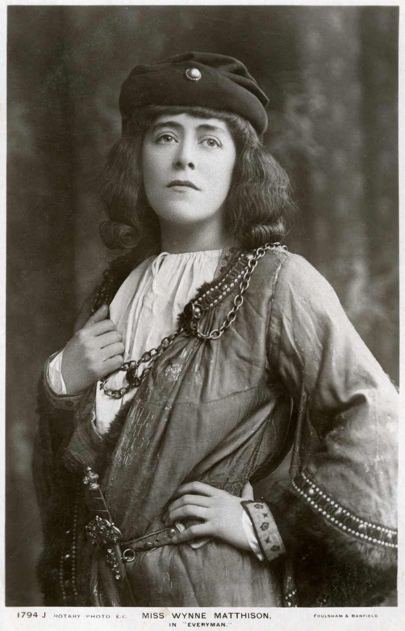 Edith Wynne Matthison, brittiläinen näyttelijä, 1907. tekijältä Rotary Photo