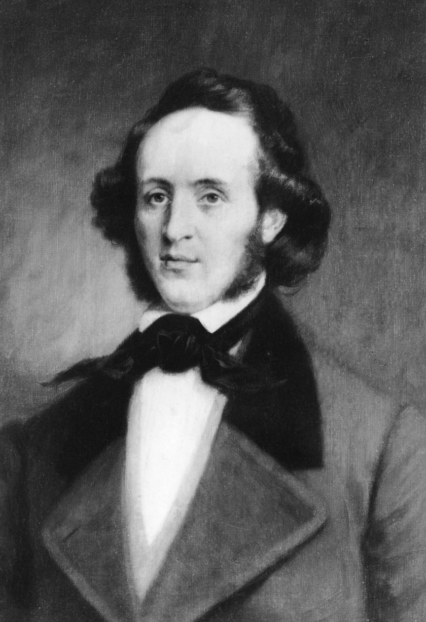 Felix Mendelssohn 1809-1847, saksalainen säveltäjä, 1907. tekijältä Rotary Photo