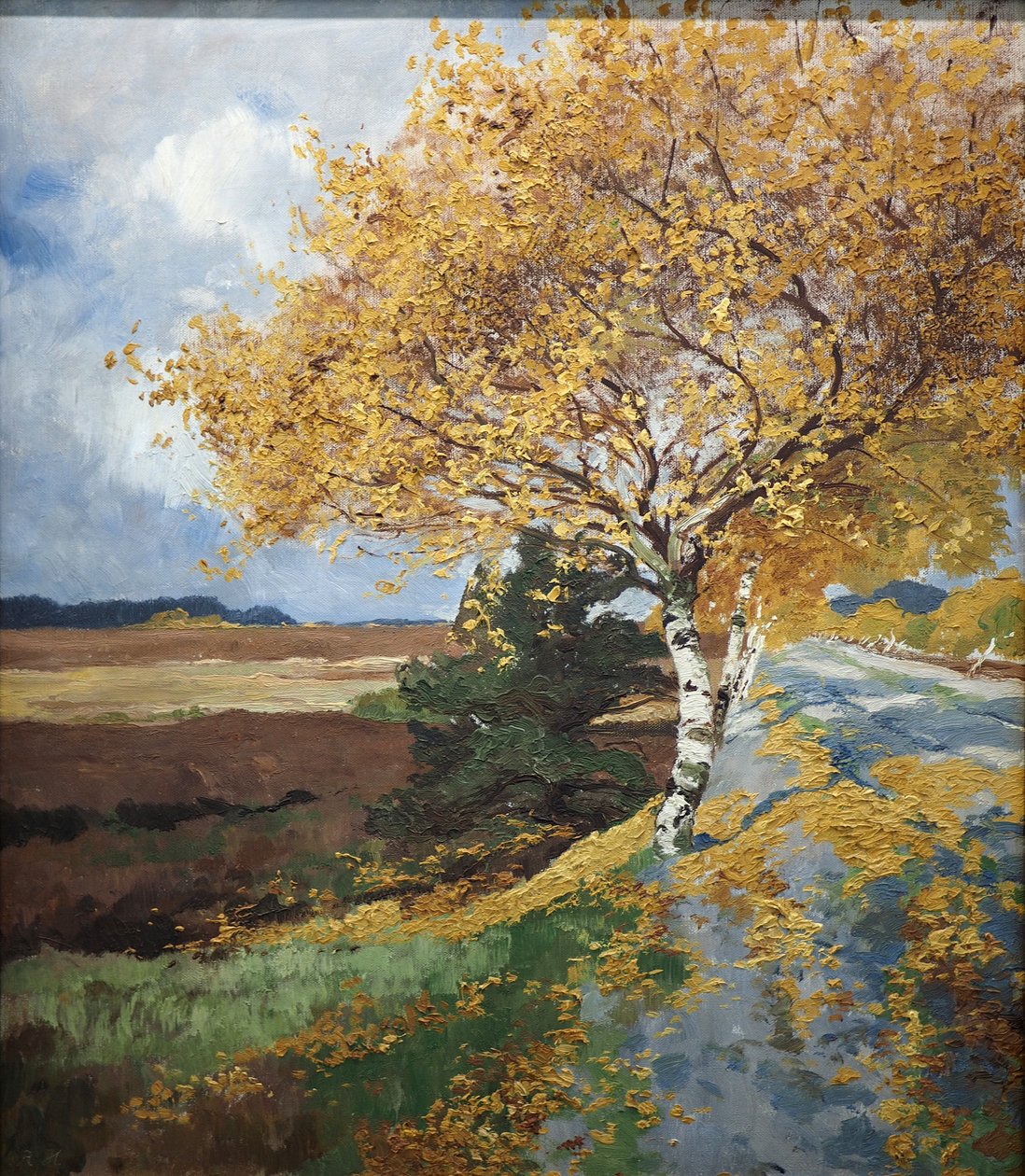 Landstrae im Herbst tekijältä Rudolf Hermanns
