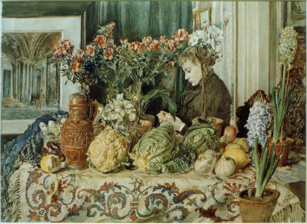 Interieur u.Stillleben tekijältä Rudolf von Alt