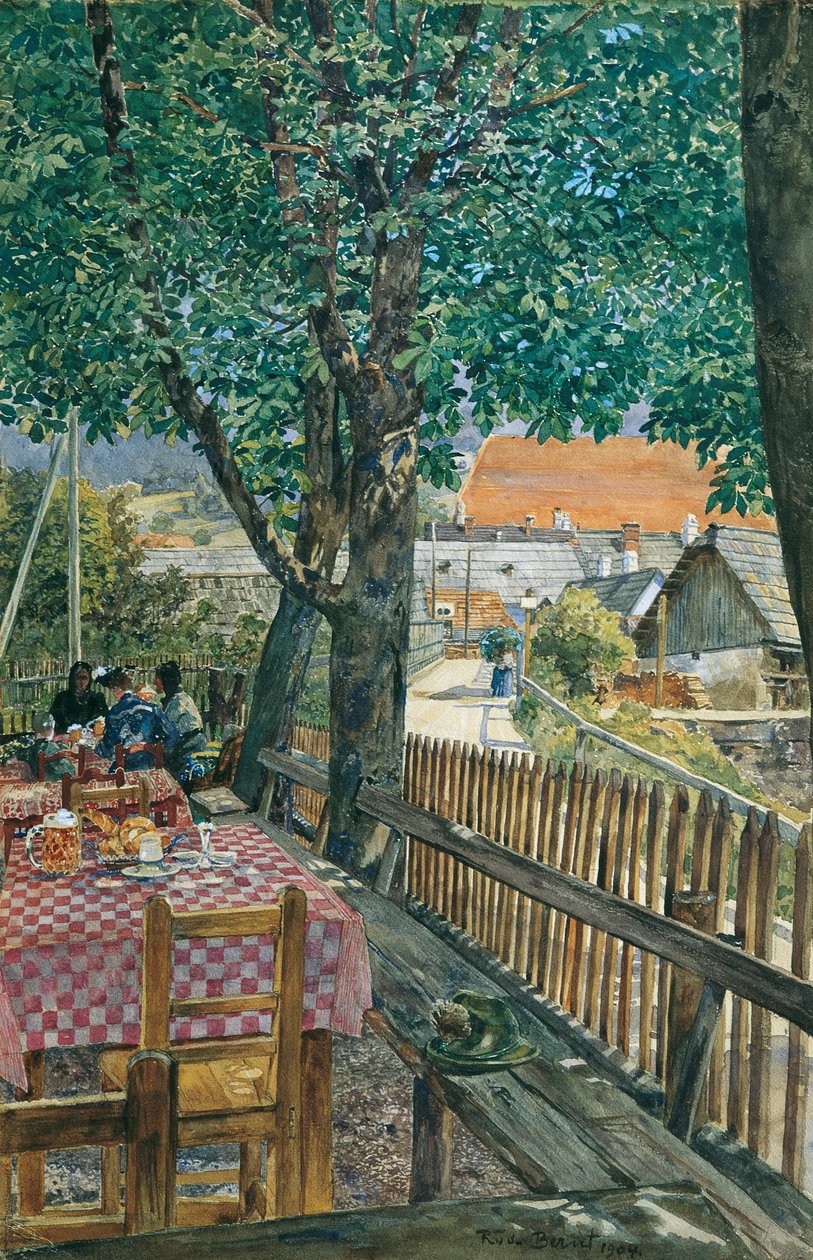 tavernan puutarha tekijältä Rudolf Bernt